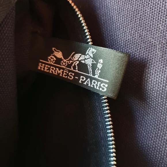 ❤️HERMÈS GREY HERRINGBONE ABACA TOTE❤️ - Picture 7 of 10